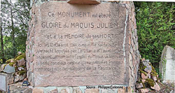 Click to enlarge: Ouroux-en-Morvan: monument the fighting of 12 August 1944. (Photo by Philippe Canonne)